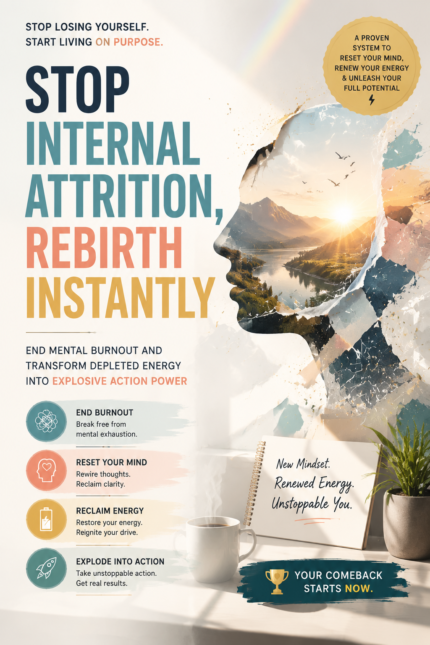 Stop Internal Attrition, Rebirth Instantly: End Mental Burnout and Transform Depleted Energy into Explosive Action Power
